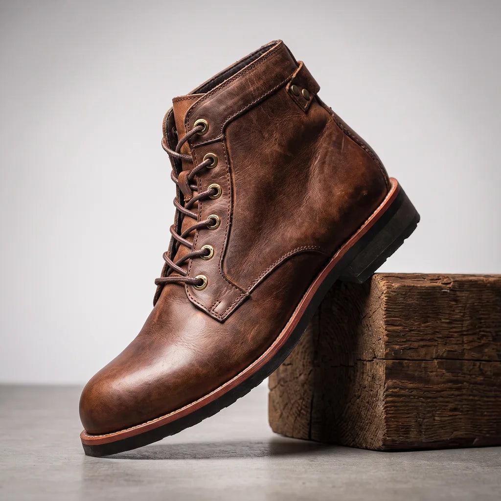 Rowan | Mens Fall Work Boots - Color:Brown;Size:38