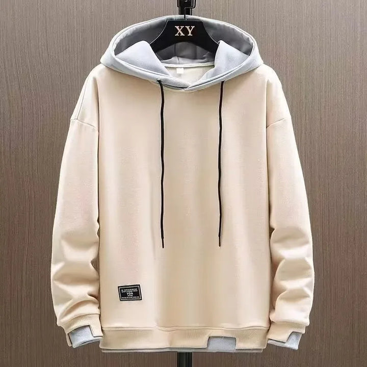 Roy | Men's Hoodie - Color:Beige;Size:S