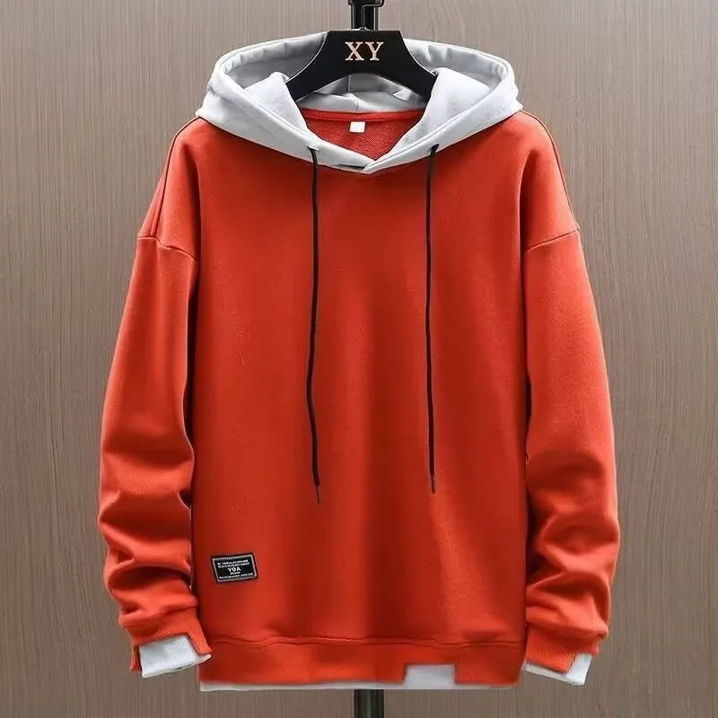 Roy | Men's Hoodie - Color:Orange;Size:S