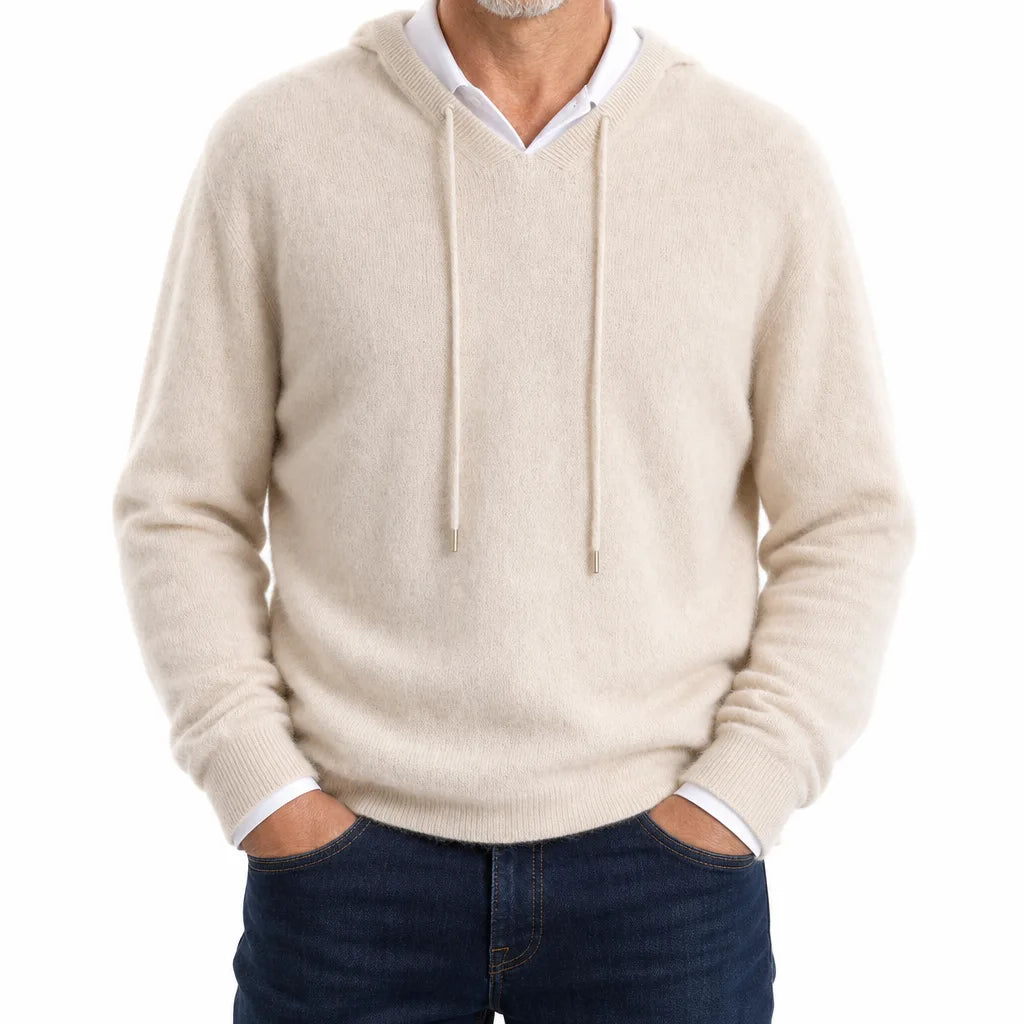 Russell Fleece Hoodie - Color:Beige;Size:XS
