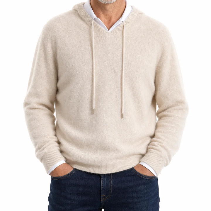 Russell Fleece Hoodie - Color:Beige;Size:XS