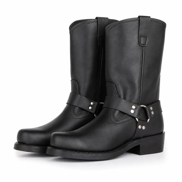 Ryder Harness Rider Boots - Color:Black;Size:38