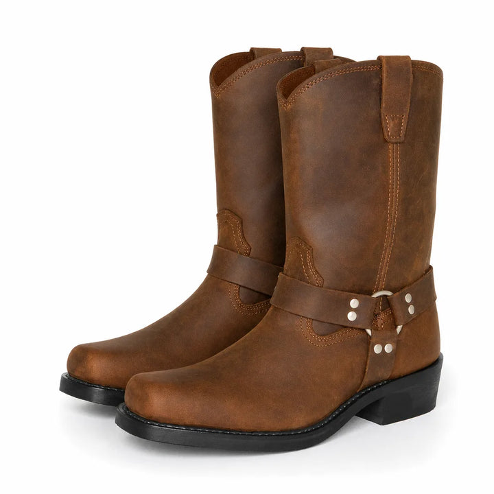 Ryder Harness Rider Boots - Color:Brown;Size:38