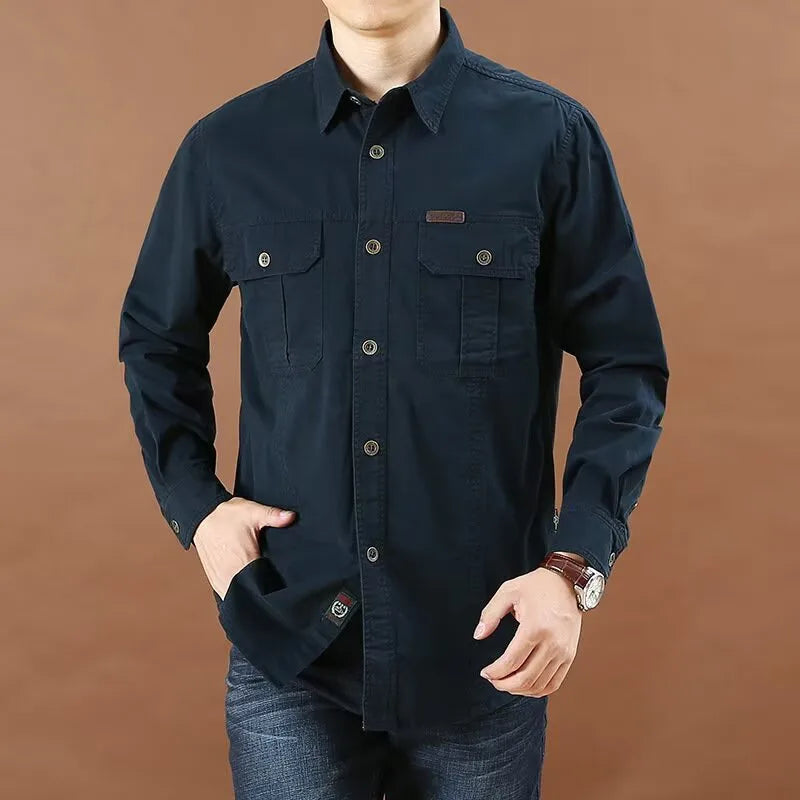 Ryland | Men's Western Work Shirt  - Size:S;Color:Dark Blue