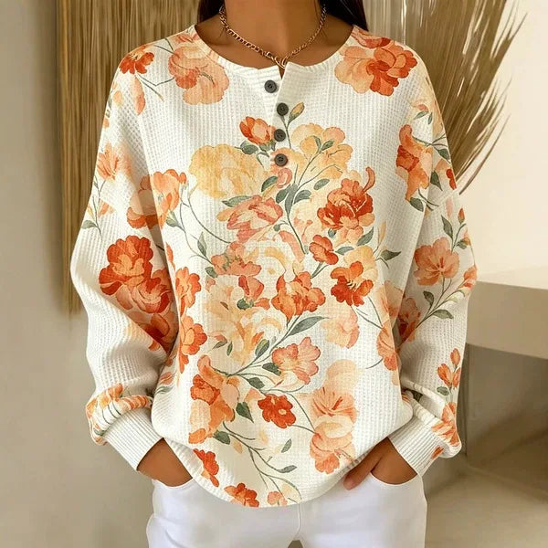Sadie | Women's Fall Maple Sweater  - Floral