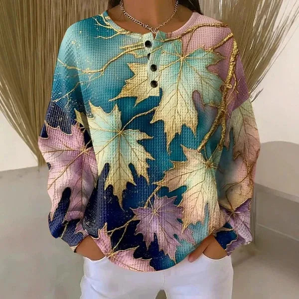 Sadie | Women's Fall Maple Sweater  - Midnight Fall