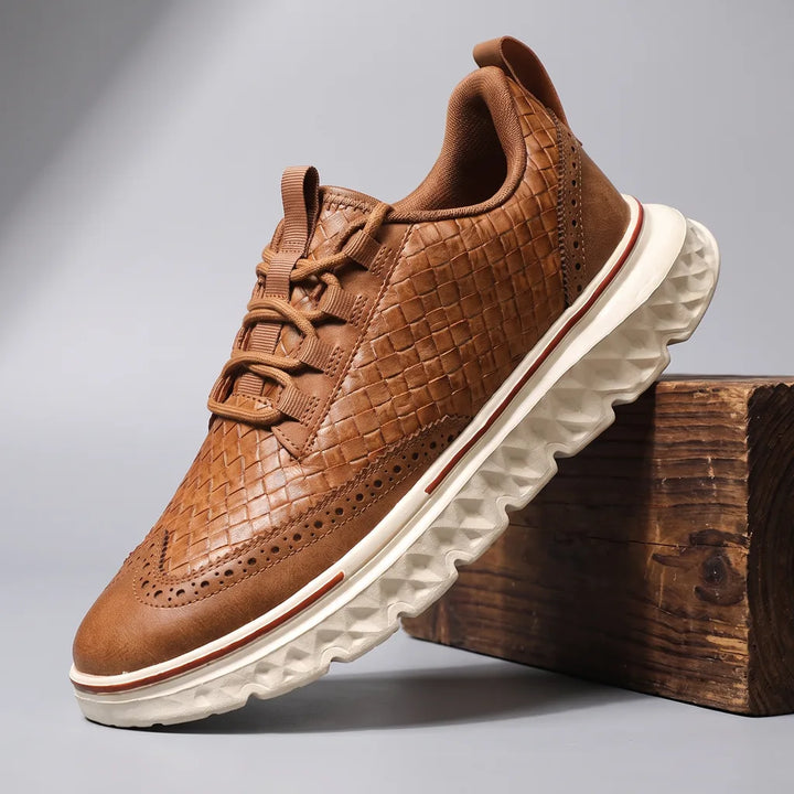 Samson Orthopedic Sneakers - Color:Brown;Size:39