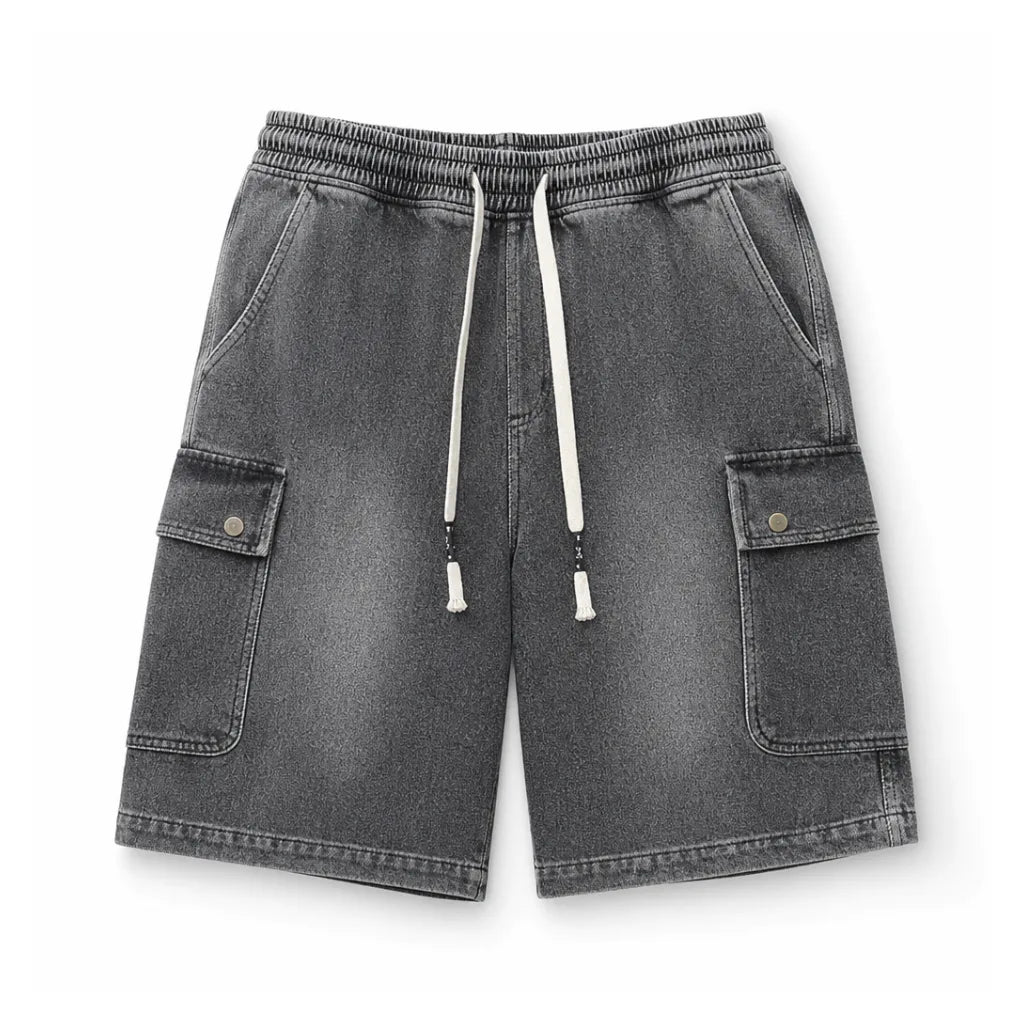 Samuel Cotton Cargo Shorts - Color:Black;Size:S