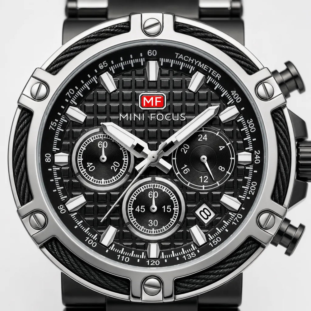 Men's Black Lennon Luminous Quartz Watch