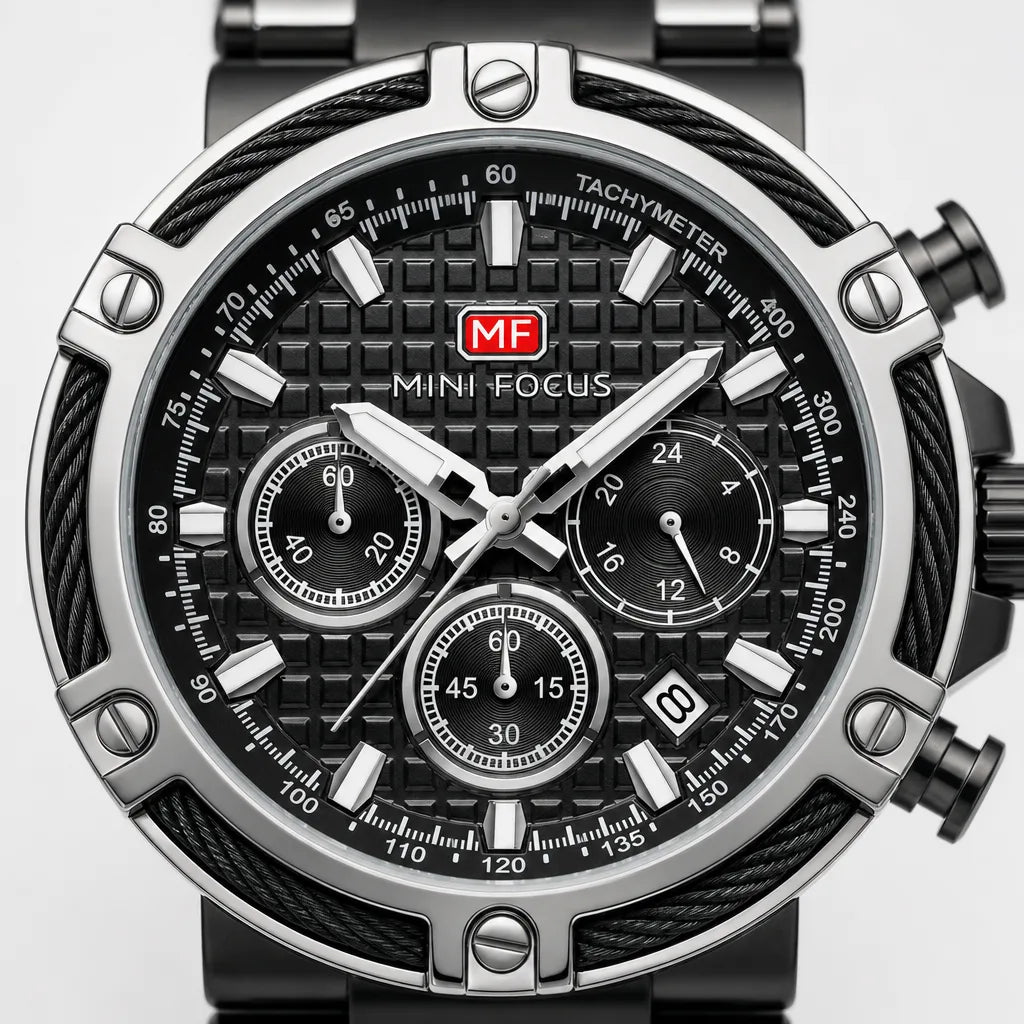 Men's Black Lennon Luminous Quartz Watch