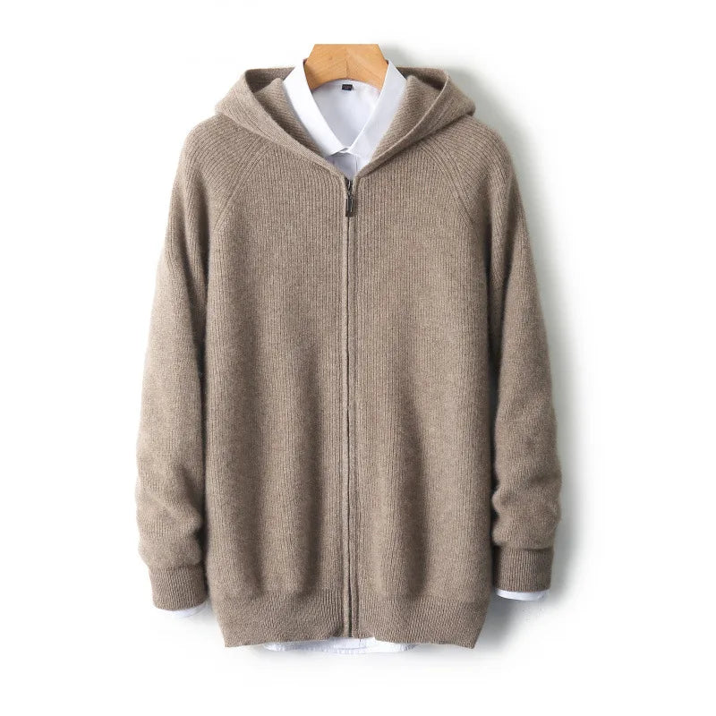 Men's Sebastian | Cashmere Hooded Cardigan