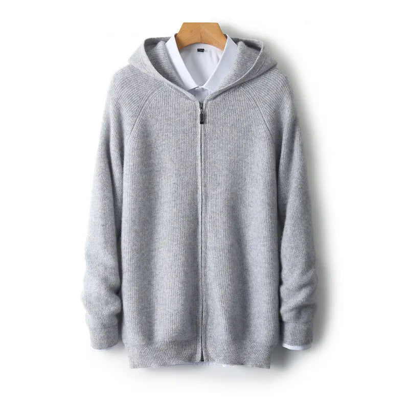 Men's Sebastian | Cashmere Hooded Cardigan