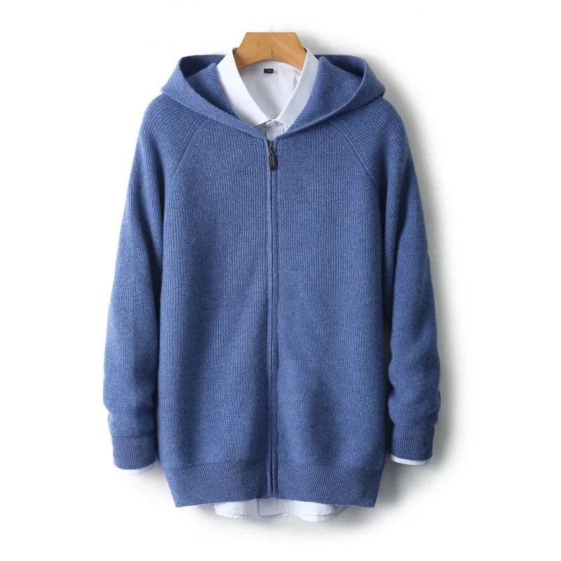 Men's Sebastian | Cashmere Hooded Cardigan