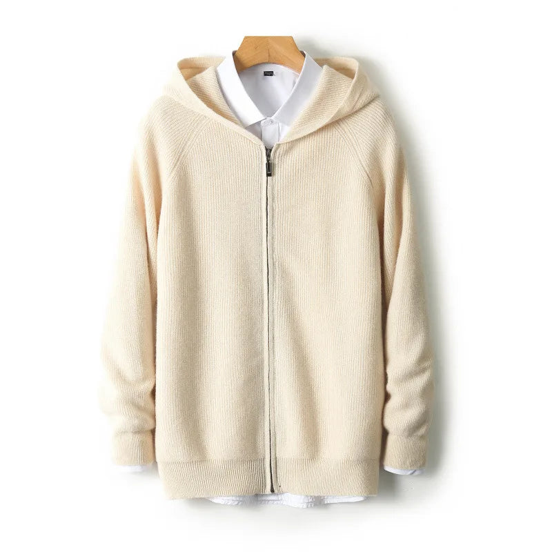 Men's Sebastian | Cashmere Hooded Cardigan