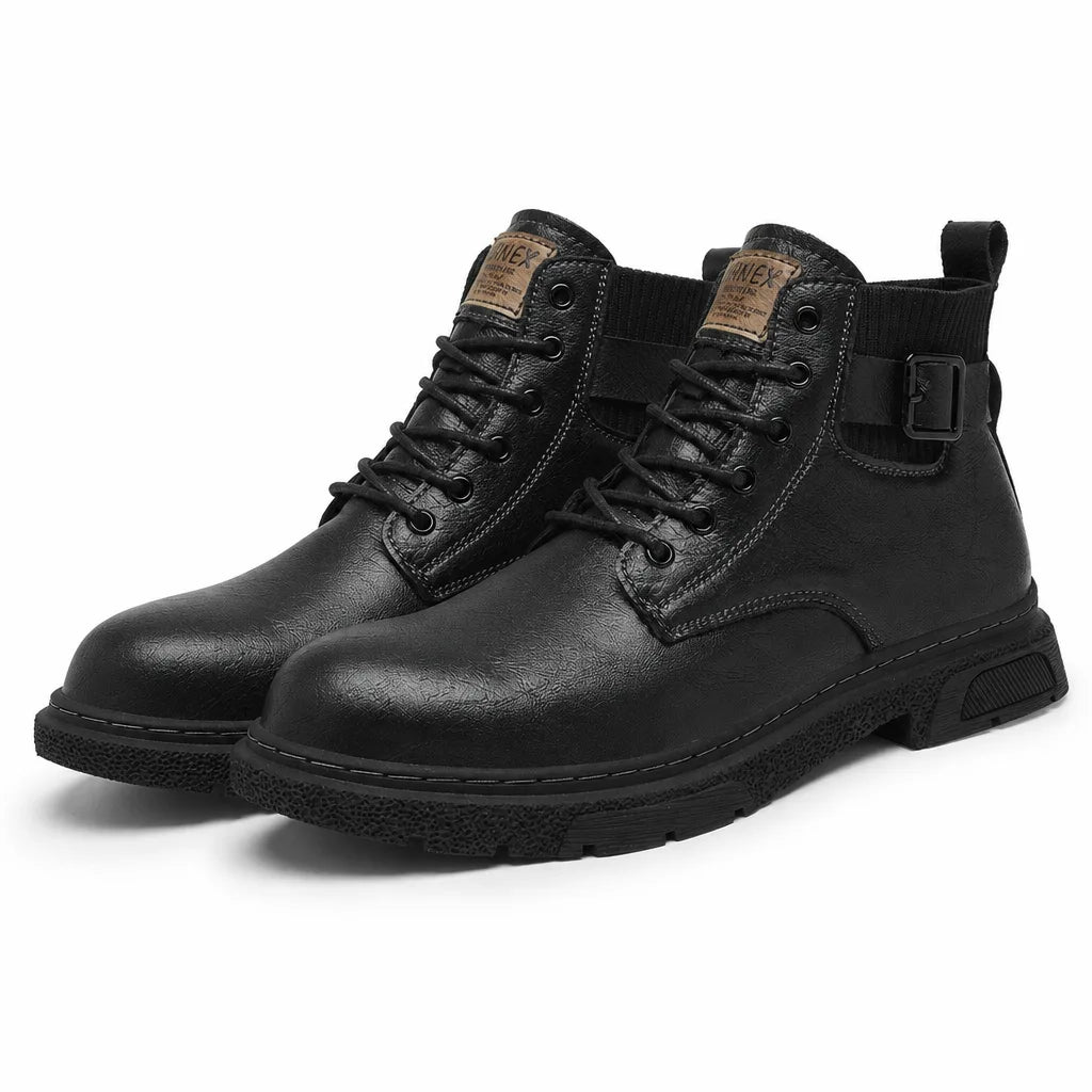 Shackleton Buckle Boots - Color:Black;Size:38