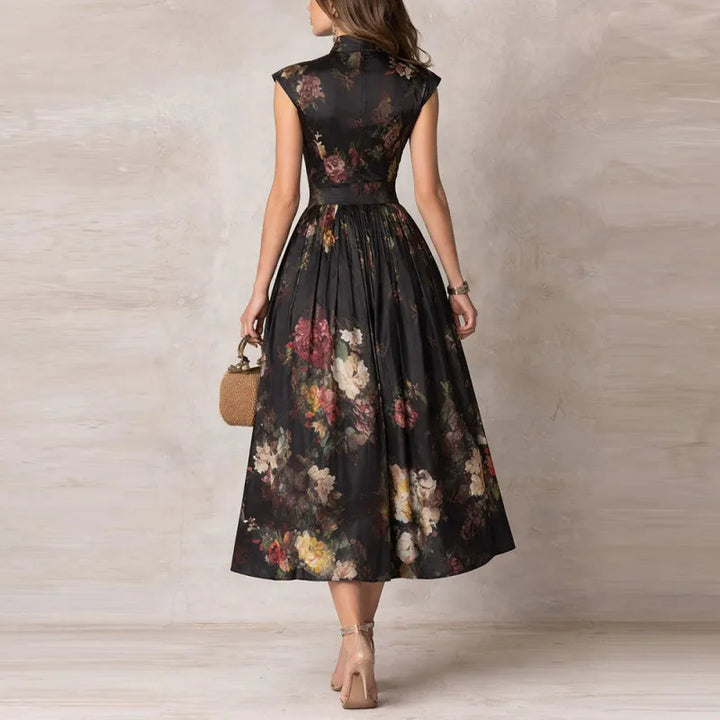 Women's Sidney | Women's Floral Satin Midi Dress
