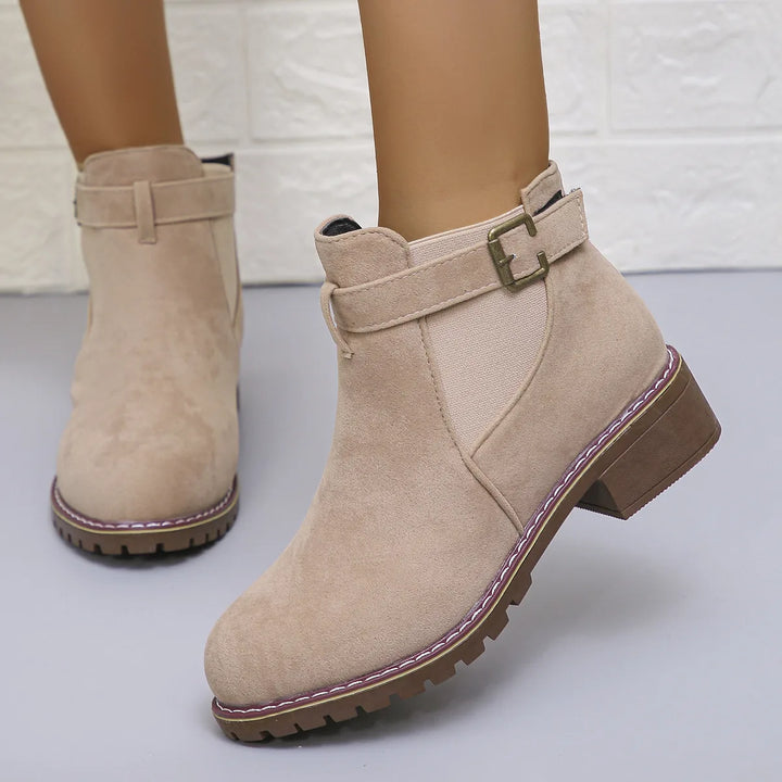 Sierra | Women's Orthopedic Ankle Boots  - Khaki