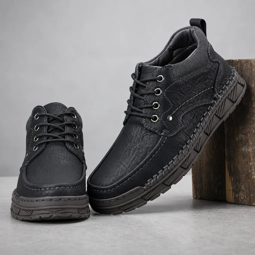 Men's Black Mia Lined High Top Sneakers