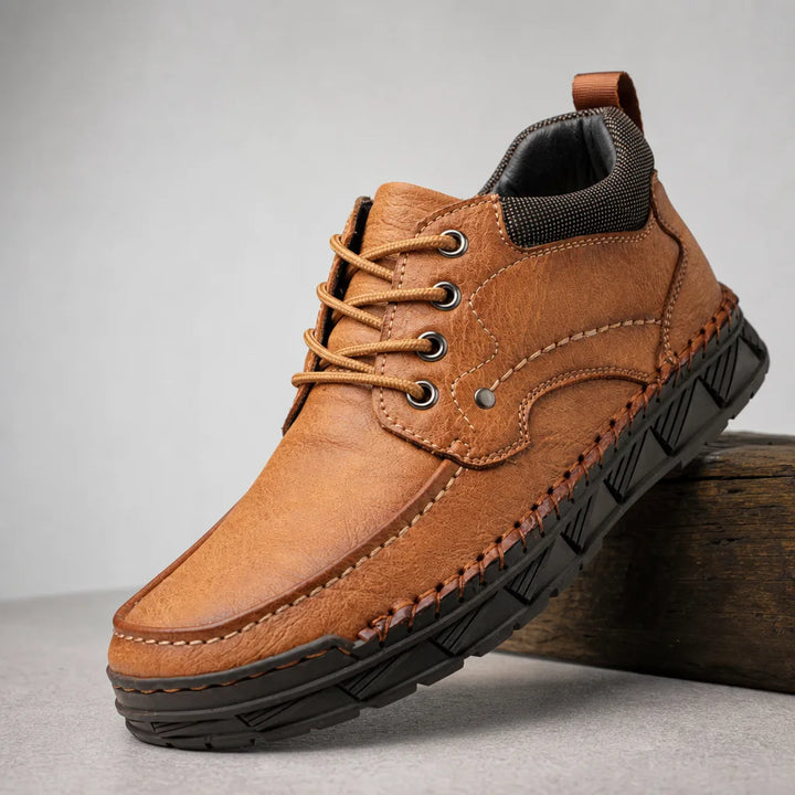 Silas | Lace-Up Ankle Boots for Fall - Color:Yellow;Size:38