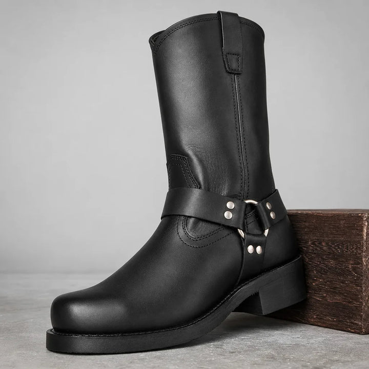 Silas | Mens Fall Cowboy Boots - Color:Black;Size:7