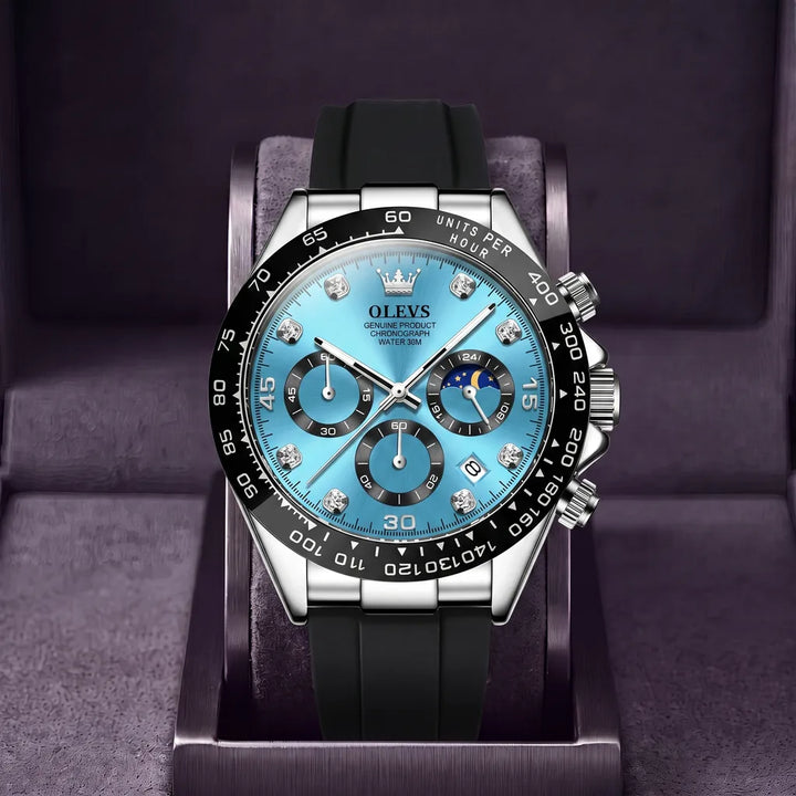 Sinclair | Mens Chronograph Watch - Color:Black/Blue