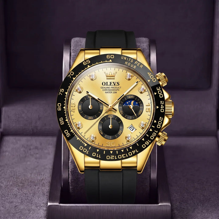 Sinclair | Mens Chronograph Watch - Color:Black/Gold