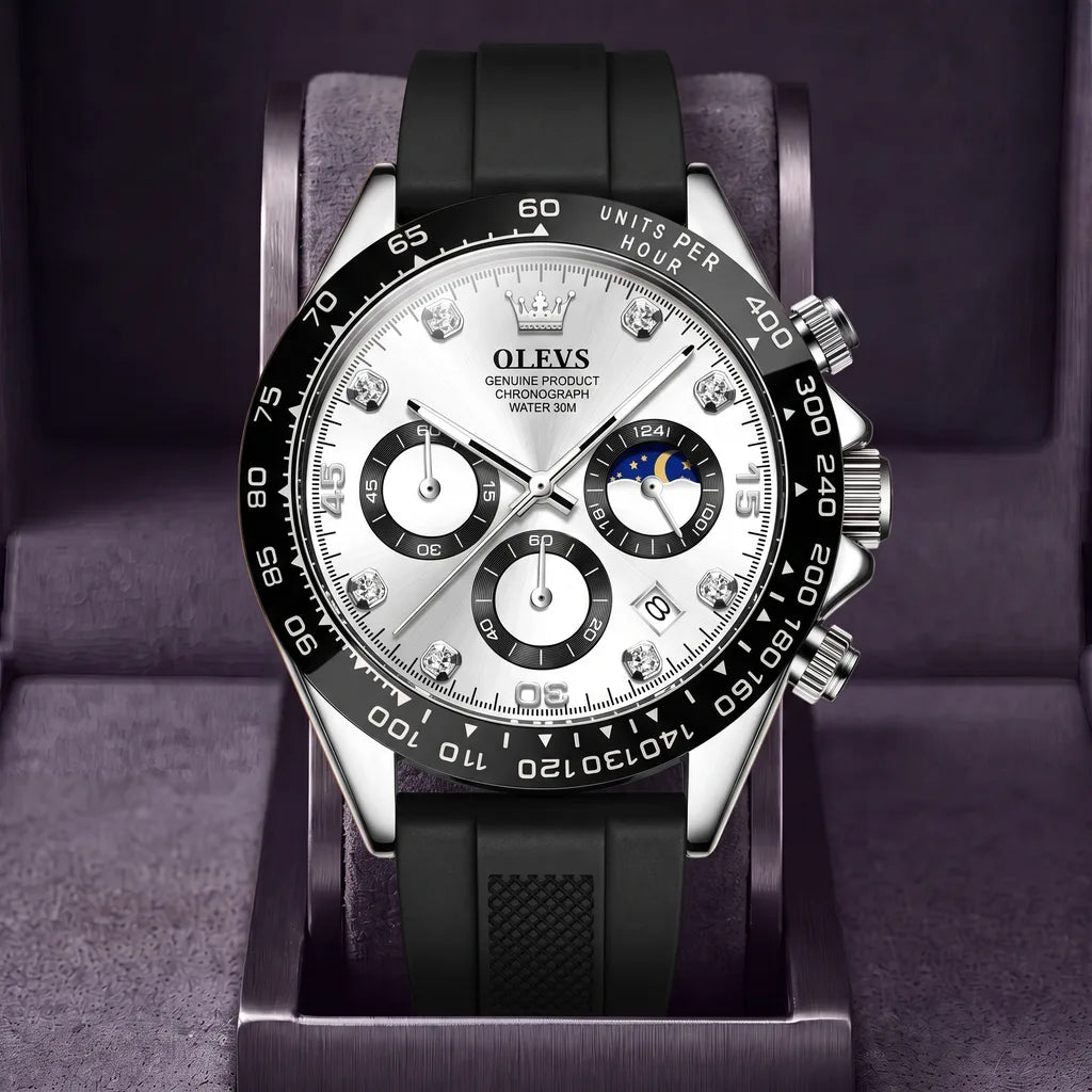 Sinclair | Mens Chronograph Watch - Color:Black/White