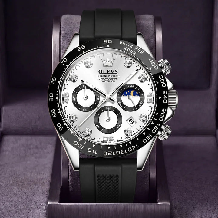 Sinclair | Mens Chronograph Watch - Color:Black/White