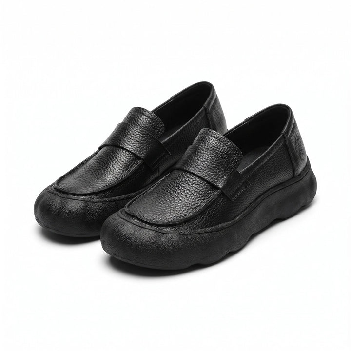 Sofia Platform Loafers - Color:Black;Size:35