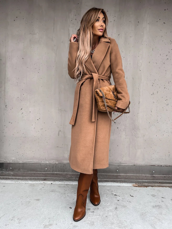 Sonia | Women's Belted Trench Coat  - Size:XS;Color:Khaki