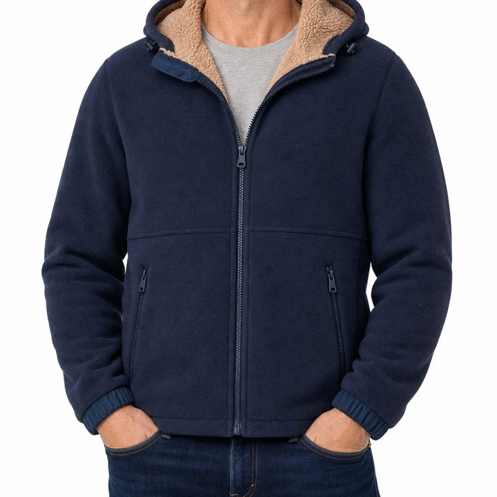 Soren | Warm Fall Fleece Jacket - Color:Blue;Size:S