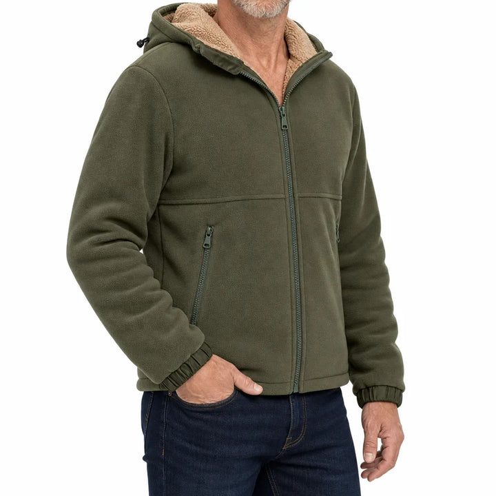 Men's Green Grimshaw Fleece Zip Jacket