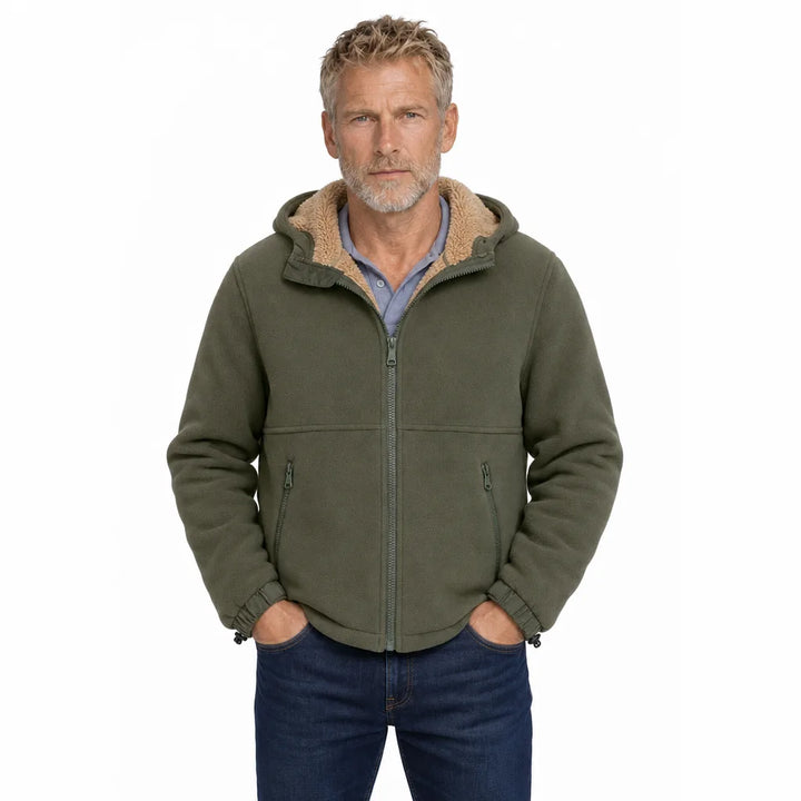 Men's Green Grimshaw Fleece Zip Jacket