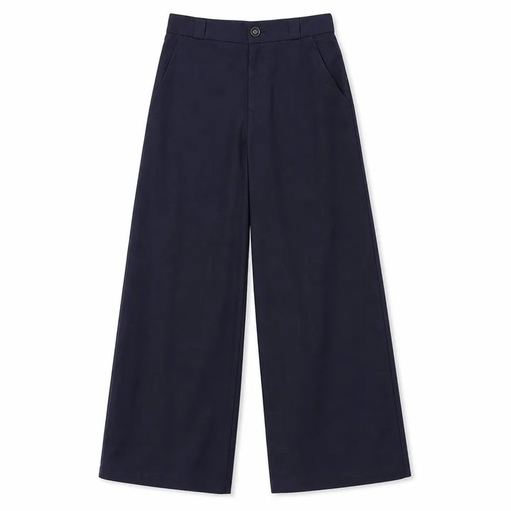 Women's Blue Stockton Cropped Wide Leg Pants (Copy)