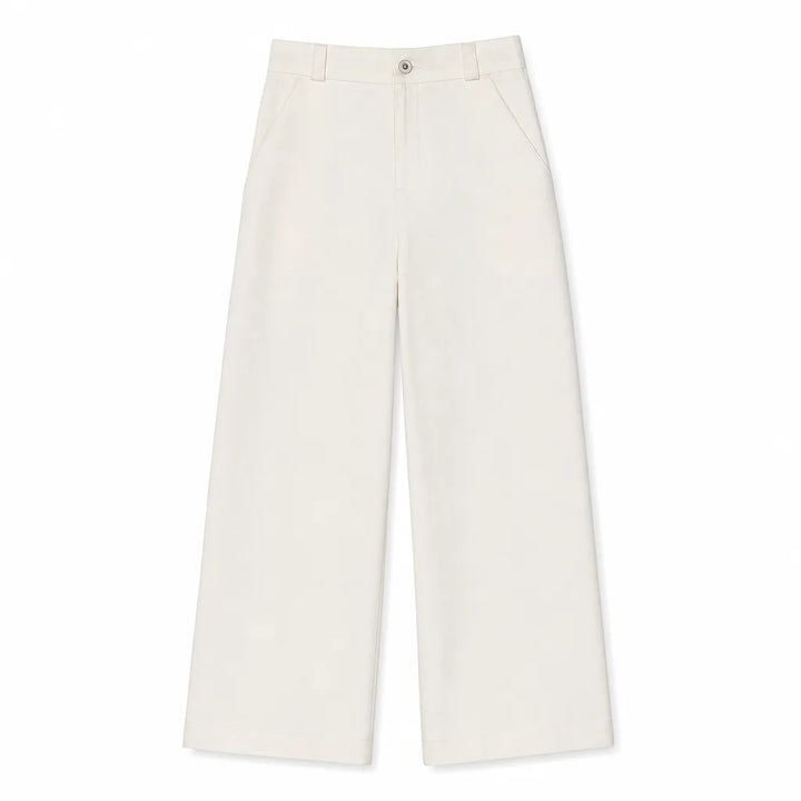 Stockton | Womens High-Rise Wide Leg Jeans - Color:White;Size:XS