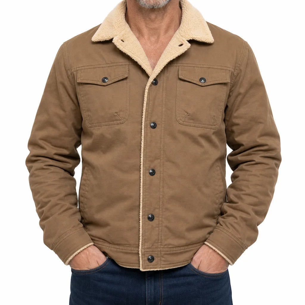 Sullivan | Warm Elegant Fall Bomber jacket - Color:Brown;Size:XS