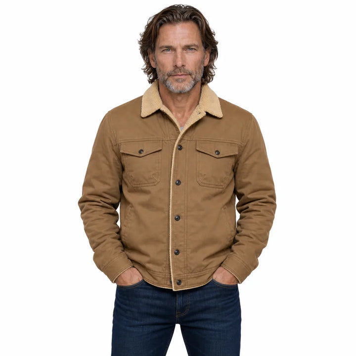 Men's Brown Barron Fleece Lined Jacket
