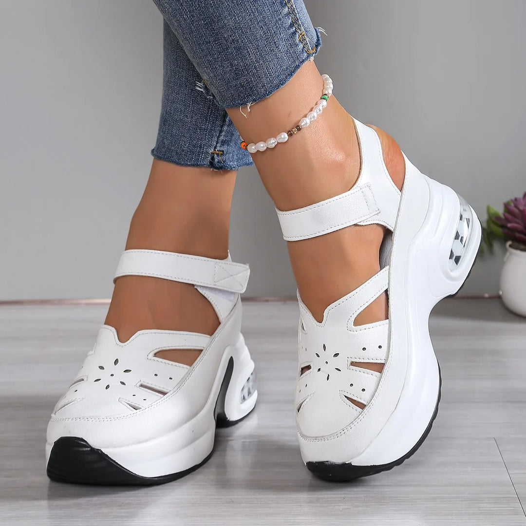 Sylvia| Women's Premium Orthopedic Shoes  - Color:White;Size:36