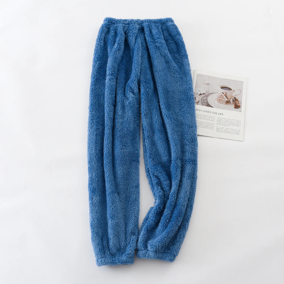 Tasnim | Women's Soft Fleece Sweatpants  - Color:Blue;Size:One Size