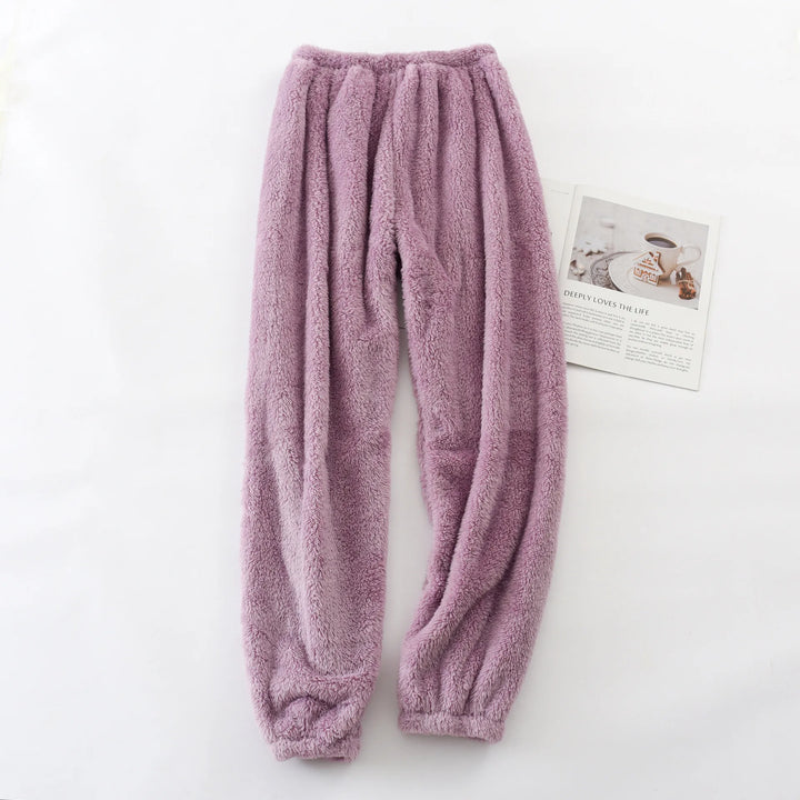 Tasnim | Women's Soft Fleece Sweatpants  - Color:Purple;Size:One Size