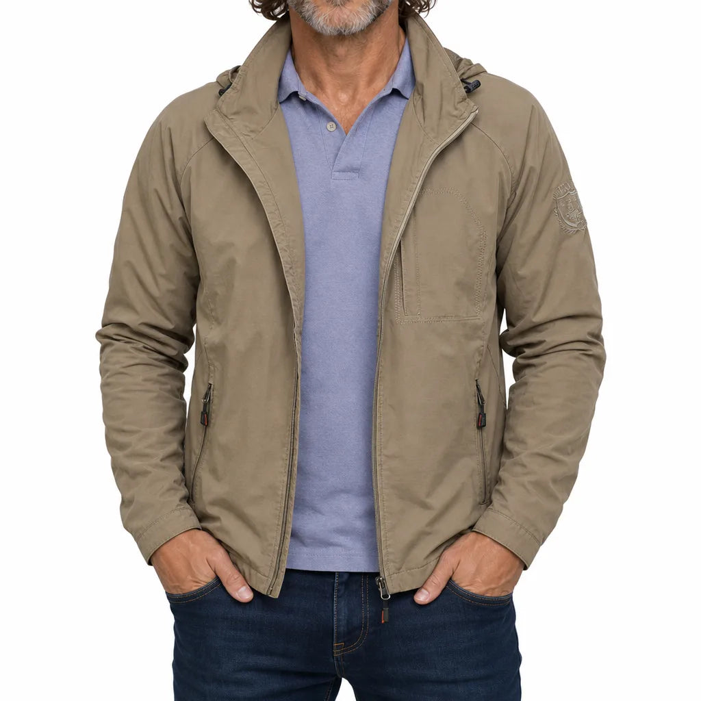 Tate | Water Proof Fall Jacket - Color:Beige;Size:S