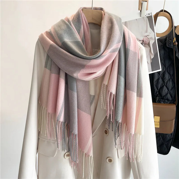 Taylor | Women's Classic Winter Scarf  - Length (cm):200 x 65 cm;Color:Pink