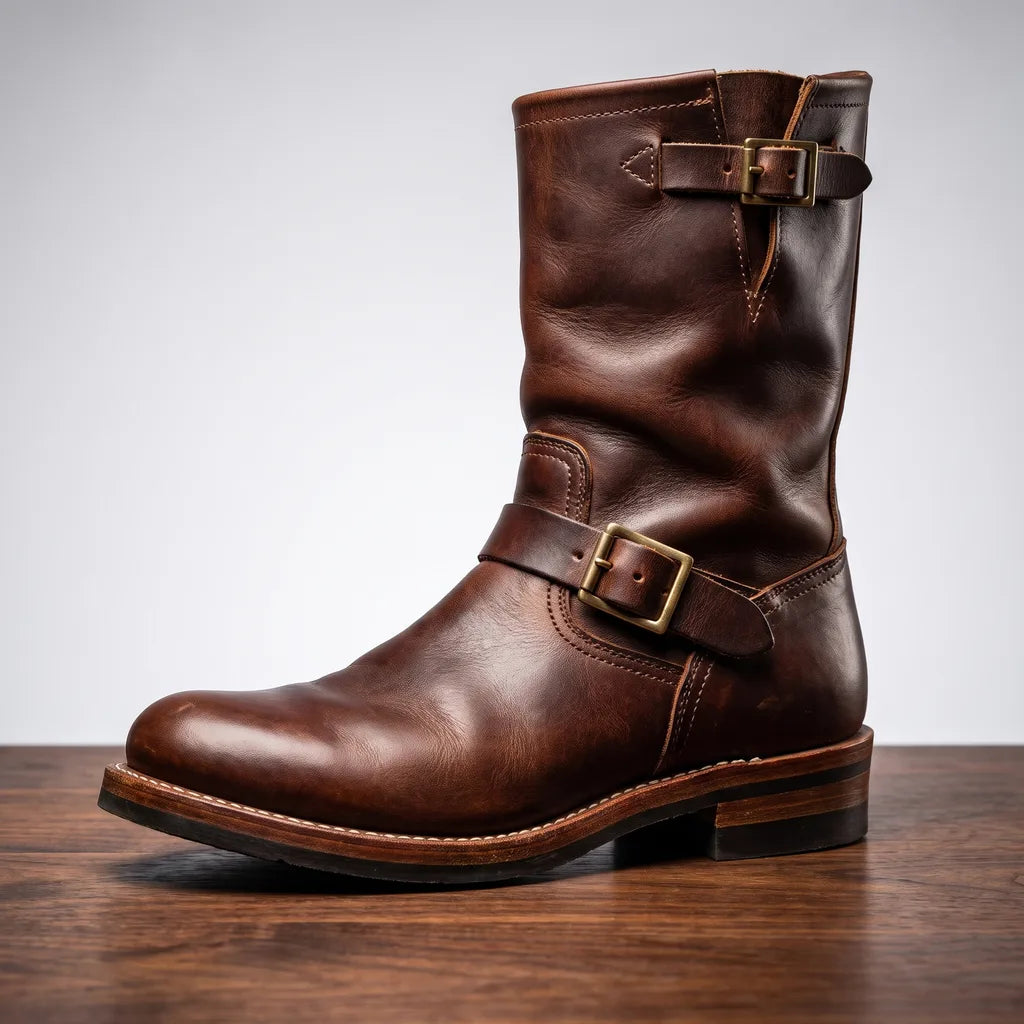 Men's Green Fitch Buckle Chelsea Boots