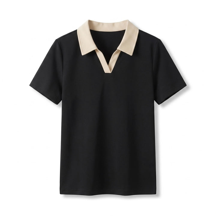 Thalia Polo Shirt - Color:Black;Size:S