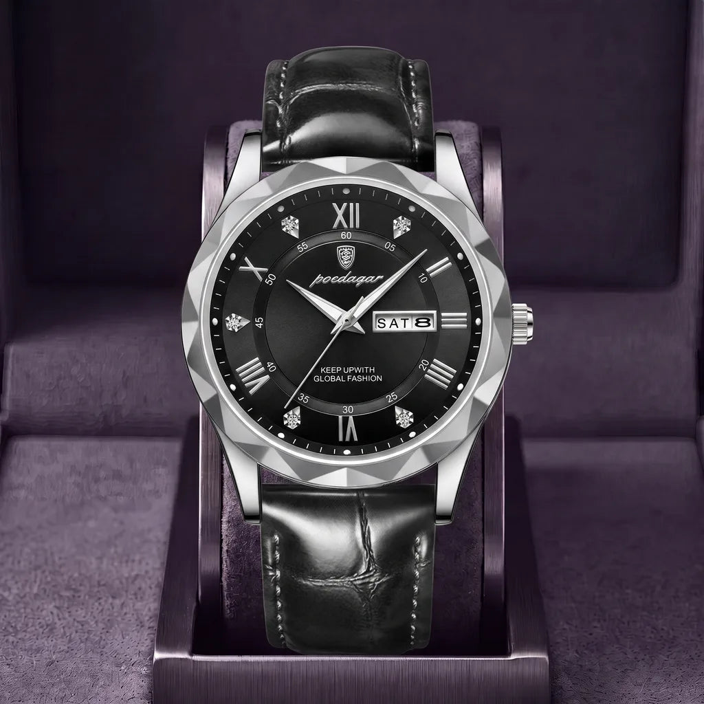 Thatche | Classic Dial Watch - Color:Black/Silver