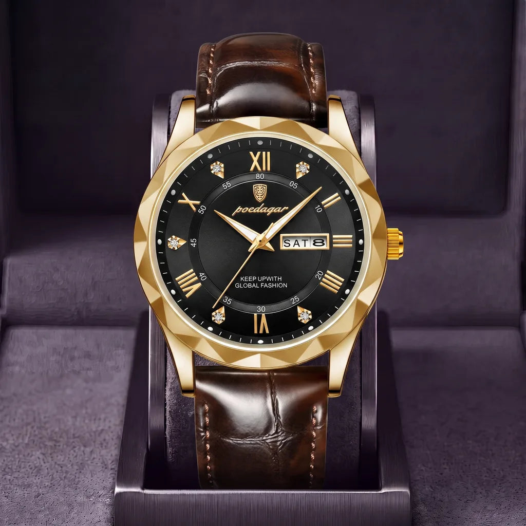 Thatche | Classic Dial Watch - Color:Brown/Black