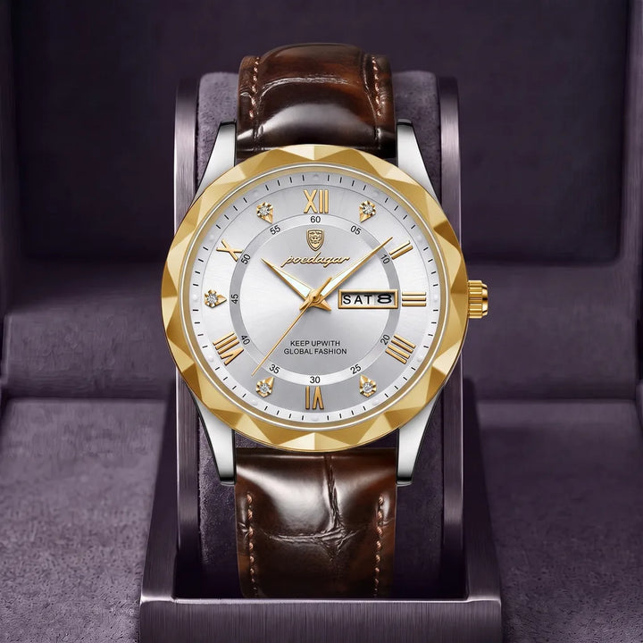 Thatche | Classic Dial Watch - Color:Brown/White