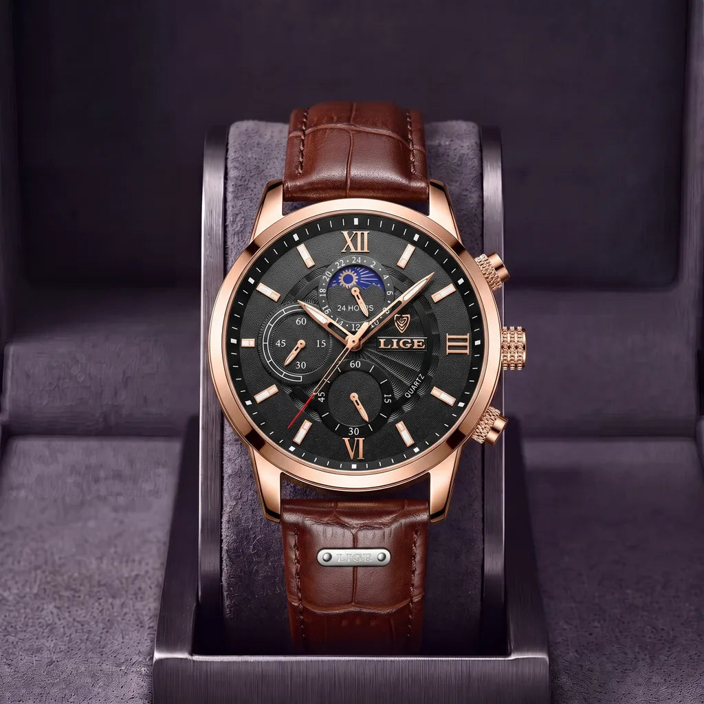 Thatcher | Vintage Watch - Color:Rose Gold Black