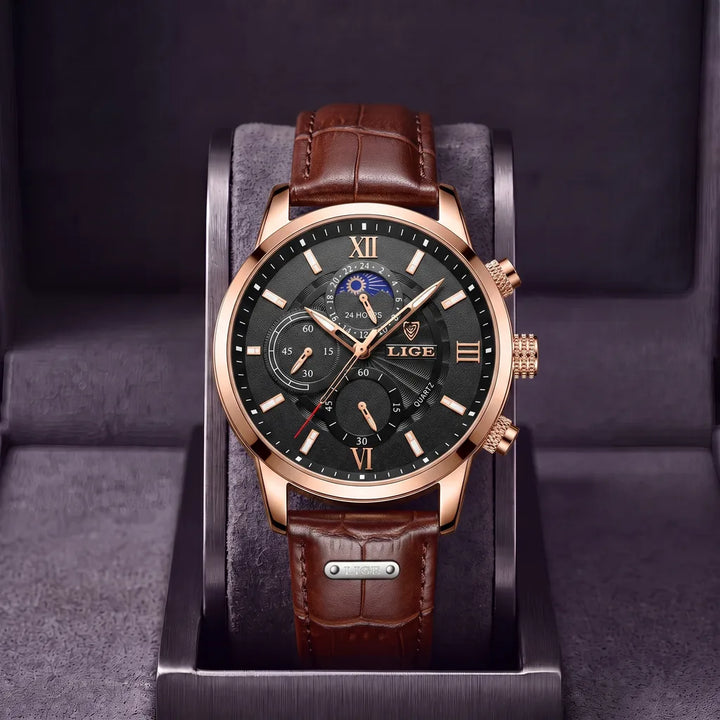 Thatcher | Vintage Watch - Color:Rose Gold Black
