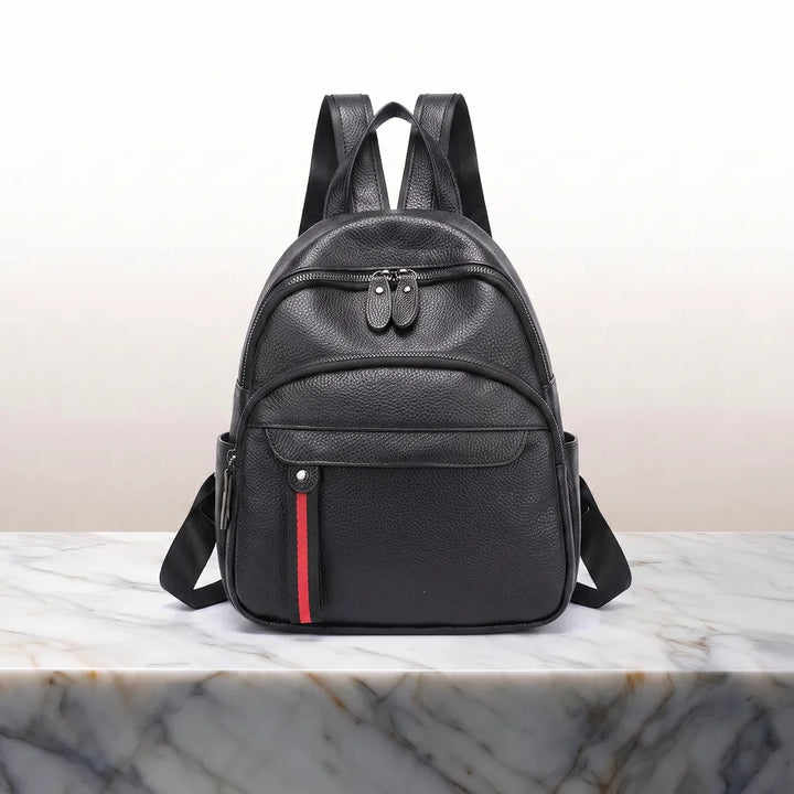Thayer Leather Mini Backpack - Color:Black